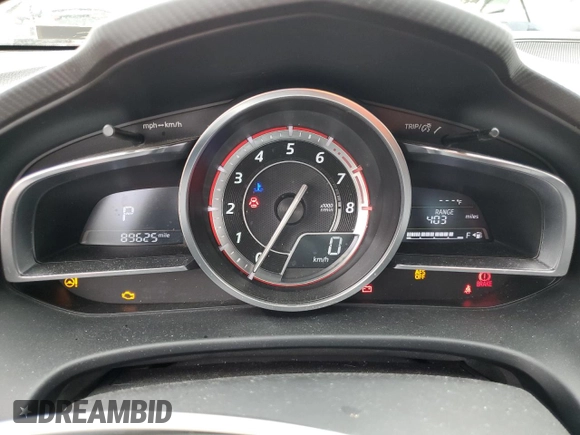 2014 Mazda 3 S Grand Touring with VIN JM1BM1W34E1177561, listed as a Copart auction lot 54372995 with 89,625 mi miles and Salvage Title. Bid and sale history available at DreamBid. Image 9.