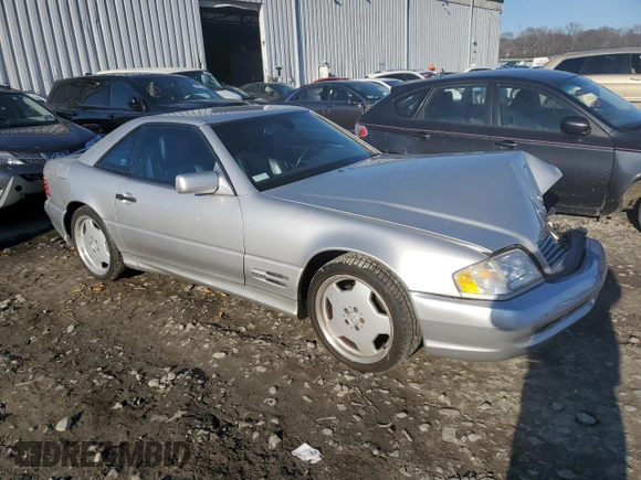 1998 Mercedes-Benz SL-Class with VIN WDBFA67F2WF170899, listed as a Copart auction lot 84813814 with 88,997 mi miles and Salvage Title. Bid and sale history available at carsss.com. Image 4.