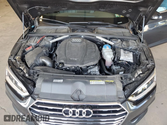 2018 Audi A5 Sportback Premium Plus with VIN WAUBNCF54JA129236, listed as a Copart auction lot 63977183 with 52,521 mi miles. Bid and sale history available at carsss.com. Image 11.