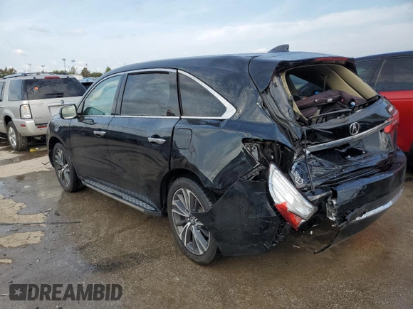2020 Acura MDX w/Technology Pkg with VIN 5J8YD3H53LL004735, listed as a Copart auction lot 70218994 with 56,017 mi miles and Salvage Title. Bid and sale history available at carsss.com. Image 2.