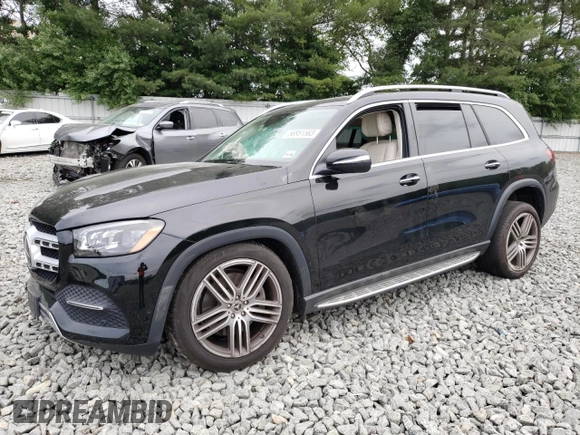 2021 Mercedes-Benz GLS with VIN 4JGFF5KE8MA441417, listed as a Copart auction lot 56951563 with 30,159 mi miles. Bid and sale history available at carsss.com. Image 1.