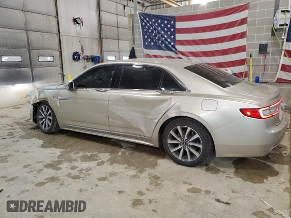 2017 Lincoln Continental Premiere with VIN 1LN6L9VK6H5624492, listed as a Copart auction lot 45559515 with 74,798 mi miles and Salvage Title. Bid and sale history available at carsss.com. Image 2.