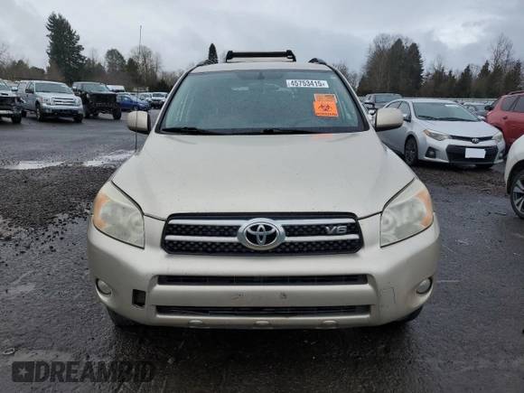2008 Toyota RAV4 Ltd with VIN JTMBK31V986034557, listed as a Copart auction lot 45753415 with 145,186 mi miles and Salvage Title. Bid and sale history available at carsss.com. Image 5.