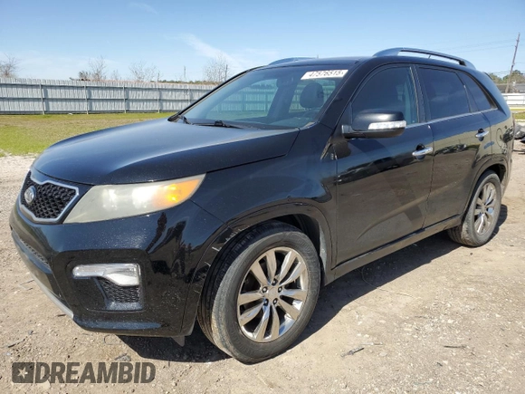 2012 Kia Sorento SX with VIN 5XYKW4A24CG188745, listed as a Copart auction lot 47576515 with 221,592 mi miles and Salvage Title. Bid and sale history available at carsss.com. Image 1.