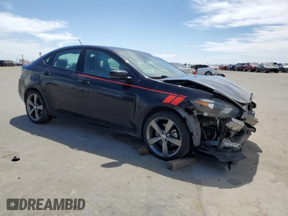 2015 Dodge Dart GT with VIN 1C3CDFEB5FD266246, listed as a Copart auction lot 52561855 with 129,964 mi miles and Salvage Title. Bid and sale history available at carsss.com. Image 4.
