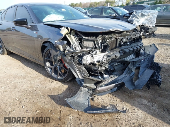 2023 Acura TLX Type S with VIN 19UUB7F95PA001368, listed as a IAAI auction lot 42119669 with 5,889 mi miles and . Bid and sale history available at DreamBid. Image 19.