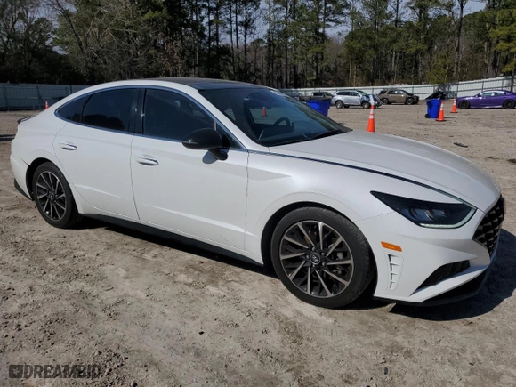 2020 Hyundai Sonata SEL Plus with VIN 5NPEJ4J23LH029221, listed as a Copart auction lot 45034555 with 79,554 mi miles and Salvage Title. Bid and sale history available at carsss.com. Image 4.