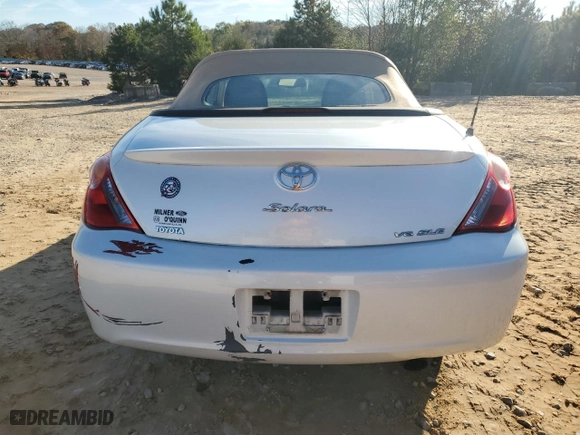 2005 Toyota Camry Solara SE with VIN 4T1FA38P65U063822, listed as a Copart auction lot 80743274 with 193,438 mi miles and Clean Title. Bid and sale history available at carsss.com. Image 6.