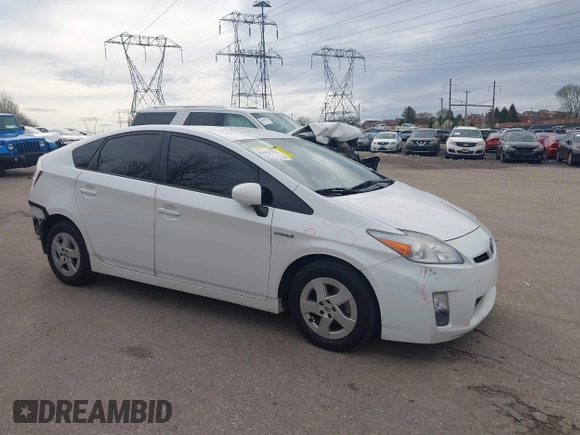 2011 Toyota Prius I with VIN JTDKN3DU3B0266401, listed as a IAAI auction lot 41951276 with 222,102 mi miles and . Bid and sale history available at DreamBid. Image 19.