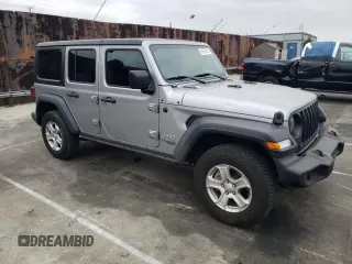 2021 Jeep Wrangler Unlimited Willys with VIN 1C4HJXDN2MW515423, listed as a Copart auction lot 55678745 with 42,169 mi miles and Salvage Title. Bid and sale history available at DreamBid. Image 4.
