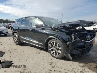 2022 Acura MDX w/Technology Package with VIN 5J8YE1H49NL037704, listed as a Copart auction lot 84958354 with 23,331 mi miles and Salvage Title. Bid and sale history available at carsss.com. Image 4.