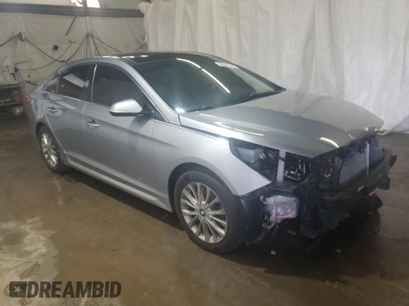 2015 Hyundai Sonata Sport with VIN 5NPE34AF7FH249589, listed as a Copart auction lot 56567415 with 175,514 mi miles and Salvage title. Bid and sale history available at DreamBid. Image 4.