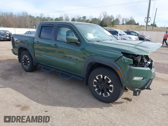 2022 Nissan Frontier SV with VIN 1N6ED1EJXNN628236, listed as a IAAI auction lot 41740872 with 21,361 mi miles. Bid and sale history available at carsss.com. Image 1.