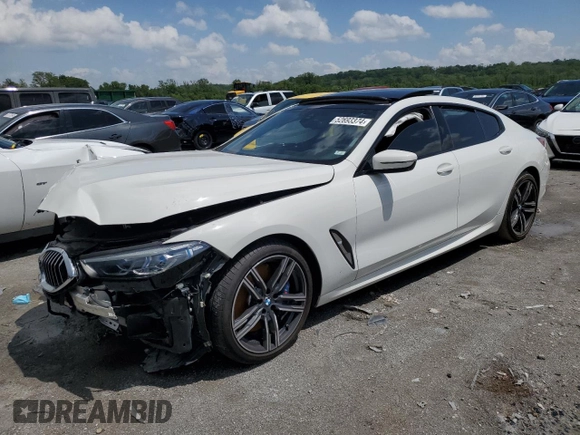 2020 BMW 8 Series 840i with VIN WBAGV4C04LCD73578, listed as a Copart auction lot 52693374 with Not provided miles and . Bid and sale history available at DreamBid. Image 1.