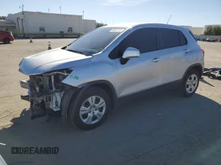 2018 Chevrolet Trax LS with VIN 3GNCJKSB9JL383811, listed as a Copart auction lot 46452735 with 55,790 mi miles and Salvage Title. Bid and sale history available at carsss.com. Image 1.