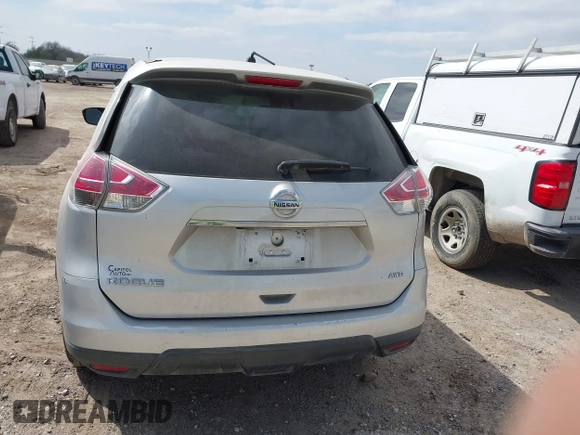 2015 Nissan Rogue SV with VIN 5N1AT2MKXFC755212, listed as a IAAI auction lot 41568466 with 118,449 mi miles. Bid and sale history available at carsss.com. Image 16.