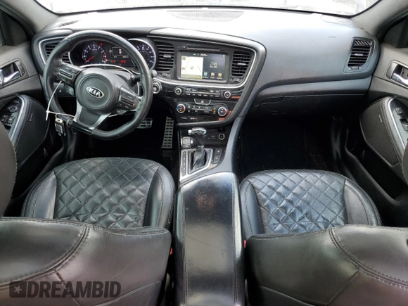 2015 Kia Optima SXL Turbo with VIN 5XXGR4A63FG427596, listed as a Copart auction lot 59943505 with 168,617 mi miles and Clean title. Bid and sale history available at DreamBid. Image 8.