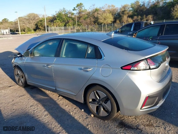 2022 Hyundai Ioniq Hybrid SEL with VIN KMHC85LC4NU281272, listed as a IAAI auction lot 41780390 with 6,159 mi miles. Bid and sale history available at carsss.com. Image 3.