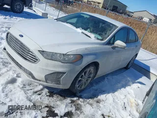 2020 Ford Fusion SE with VIN 3FA6P0HD3LR146853, listed as a IAAI auction lot 41618626 with 54,265 mi miles and . Bid and sale history available at DreamBid. Image 2.