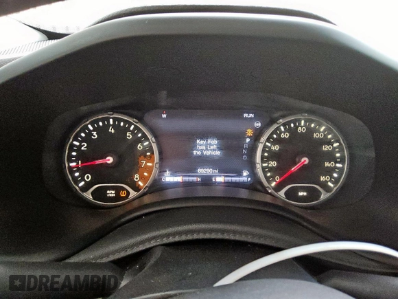 2017 Jeep Renegade Latitude with VIN ZACCJABB1HPE40278, listed as a Copart auction lot 62182025 with 89,290 mi miles and Clean title. Bid and sale history available at DreamBid. Image 9.