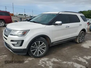 2016 Ford Explorer Platinum z VIN 1FM5K8HT3GGC30965, wystawiony jako Copart lot #58735995 z przebiegiem 105 703 mil mil oraz Szkoda całkowita • Salvage title. Historia ofert i sprzedaży dostępna na DreamBid. Obrazek 1.
