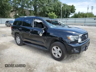 2019 Toyota Sequoia SR5 with VIN 5TDBY5G14KS173520, listed as a Copart auction lot 63435404 with 140,808 mi miles and Salvage Title. Bid and sale history available at carsss.com. Image 4.