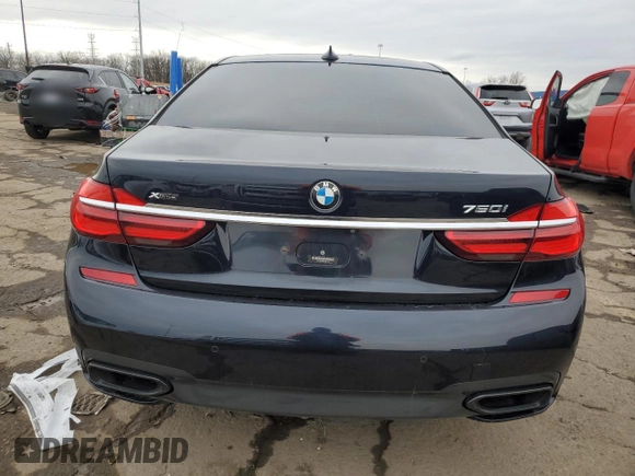 2017 BMW 7 Series ALPINA B7 xDrive with VIN WBA7F2C58HG421318, listed as a Copart auction lot 83636614 with Not provided miles and Salvage title. Bid and sale history available at DreamBid. Image 6.
