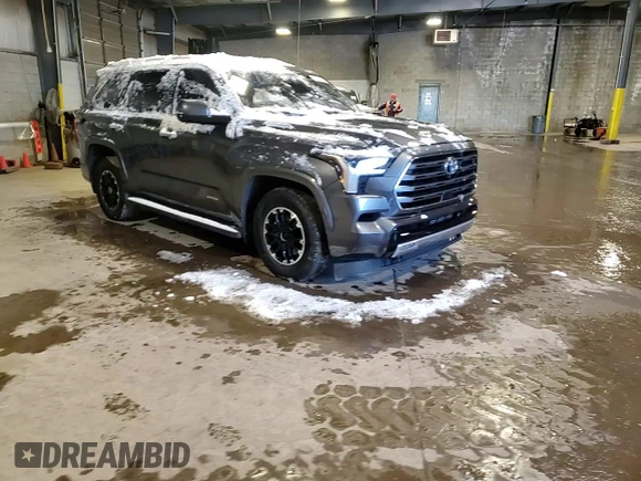 2023 Toyota Sequoia SR5 with VIN 7SVAAABAXPX003220, listed as a Copart auction lot 88798445 with 47,637 mi miles and Salvage Title. Bid and sale history available at carsss.com. Image 13.
