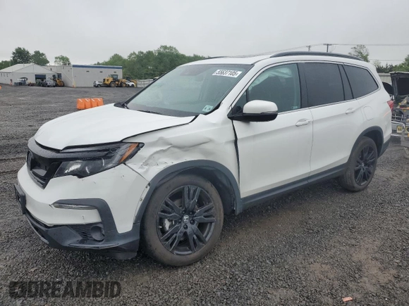 2021 Honda Pilot Special Edition with VIN 5FNYF6H26MB098145, listed as a Copart auction lot 55637105 with 17,707 mi miles and Salvage Title. Bid and sale history available at DreamBid. Image 1.