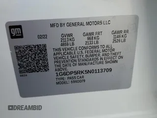 2022 Cadillac CT5 Sport z VIN 1G6DP5RK5N0113709, wystawiony jako Copart lot #78757494 z przebiegiem Nie podano mil oraz Szkoda całkowita • Salvage title. Historia ofert i sprzedaży dostępna na DreamBid. Obrazek 15.