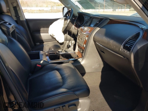 2019 Nissan Armada Platinum with VIN JN8AY2NE7K9758062, listed as a IAAI auction lot 41752480 with 122,252 mi miles. Bid and sale history available at carsss.com. Image 5.