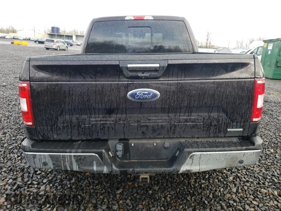 2018 Ford F-150 XL with VIN 1FTEW1EP5JFA02664, listed as a Copart auction lot 45900715 with 105,838 mi miles and Salvage Title. Bid and sale history available at carsss.com. Image 6.