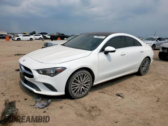 2020 Mercedes-Benz CLA 250 with VIN WDD5J4HB6LN061933, listed as a Copart auction lot 57802485 with 102,458 mi miles and Clean title. Bid and sale history available at DreamBid. Image 1.