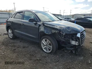 2016 Audi Q3 Premium Plus with VIN WA1EFCFS9GR013389, listed as a Copart auction lot 50826175 with 70,716 mi miles and Salvage title. Bid and sale history available at DreamBid. Image 4.