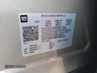 2024 Cadillac XT4 FWD Sport with VIN 1GYFZER49RF240140, listed as a Copart auction lot 78022704 with 401 mi miles and Salvage title. Bid and sale history available at DreamBid. Image 13.