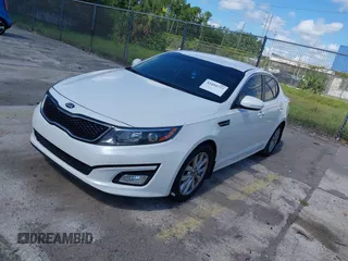 2015 Kia Optima LX z VIN KNAGM4A78F5614728, wystawiony jako IAAI lot #42494773 z przebiegiem 106 752 mil mil oraz . Historia ofert i sprzedaży dostępna na DreamBid. Obrazek 2.