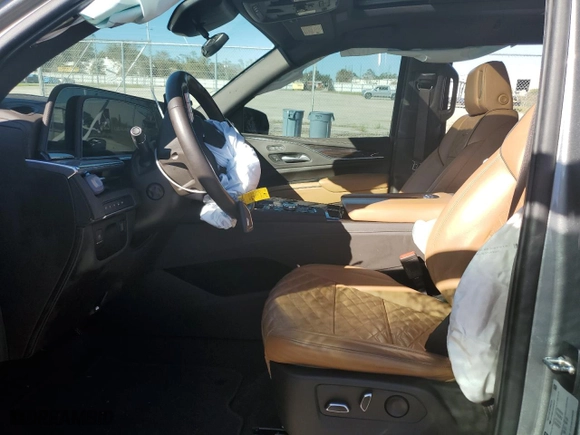 2023 Cadillac Escalade 4WD Premium Luxury with VIN 1GYS4BKL6PR205287, listed as a Copart auction lot 76649904 with 60,033 mi miles and Non Repairable. Bid and sale history available at carsss.com. Image 7.