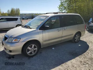 2003 Mazda MPV LX with VIN JM3LW28A230360399, listed as a Copart auction lot 53584885 with 166,441 mi miles and Clean Title. Bid and sale history available at carsss.com. Image 1.