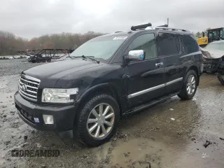 2010 Infiniti QX56 with VIN 5N3ZA0NE8AN905490, listed as a Copart auction lot 52494965 with 216,565 mi miles and Salvage title. Bid and sale history available at DreamBid. Image 1.