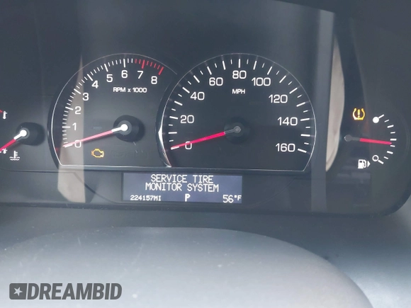 2008 Cadillac SRX AWD with VIN 1GYEE437080150364, listed as a IAAI auction lot 41878919 with 224,157 mi miles. Bid and sale history available at carsss.com. Image 7.