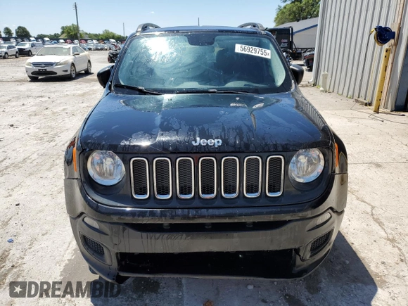 2017 Jeep Renegade Sport с VIN ZACCJAAB0HPE83379, выставлен на аукционе Copart как лот 56929755 с пробегом 180 942 миль миль и Списание • Salvage title. История ставок и продаж доступна на DreamBid. Изображение 5.