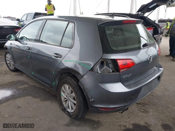 2015 Volkswagen Golf TSI SEL with VIN 3VW217AUXFM087151, listed as a IAAI auction lot 41894114 with 173,983 mi miles. Bid and sale history available at carsss.com. Image 3.