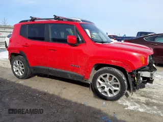 2018 Jeep Renegade Latitude with VIN ZACCJABB0JPJ58541, listed as a Copart auction lot 45151855 with 83,754 mi miles and Salvage Title. Bid and sale history available at carsss.com. Image 4.
