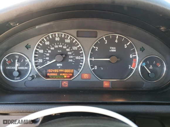 2000 BMW Z3 2.8L with VIN 4USCH3340YLF70786, listed as a Copart auction lot 81828244 with 190,495 mi miles and Clean Title. Bid and sale history available at carsss.com. Image 9.