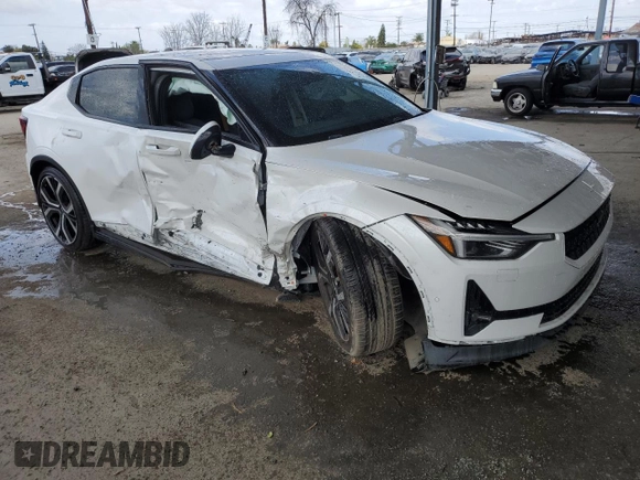 2021 Polestar 2 Launch Edition with VIN LPSED3KA7ML014881, listed as a Copart auction lot 50965635 with 22,878 mi miles and Salvage Title. Bid and sale history available at DreamBid. Image 4.