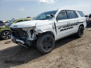 2022 Chevrolet Tahoe Commercial z VIN 1GNSCLED5NR241074, wystawiony jako Copart lot #52887655 z przebiegiem Nie podano mil oraz Szkoda całkowita • Salvage title. Historia ofert i sprzedaży dostępna na DreamBid. Obrazek 1.