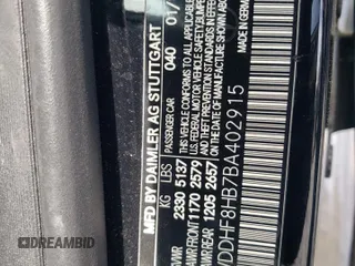 2011 Mercedes-Benz E 350 Luxury with VIN WDDHF8HB7BA402915, listed as a Copart auction lot 54362955 with 132,505 mi miles and Salvage title. Bid and sale history available at DreamBid. Image 13.