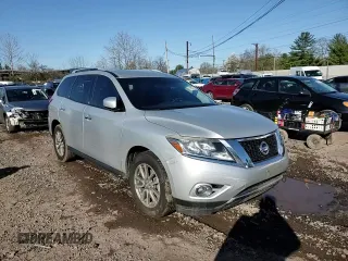 2016 Nissan Pathfinder Platinum with VIN 5N1AR2MM7GC634557, listed as a Copart auction lot 51820785 with 166,205 mi miles and Salvage Title. Bid and sale history available at carsss.com. Image 12.