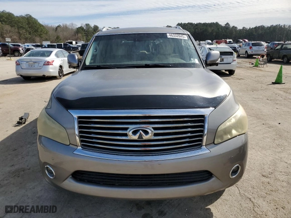 2013 Infiniti QX56 with VIN JN8AZ2NE0D9042863, listed as a Copart auction lot 46332045 with 204,542 mi miles and Clean Title. Bid and sale history available at carsss.com. Image 5.