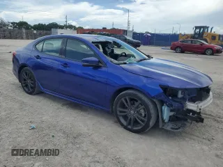 2018 Acura TLX w/A-SPEC Pkg with VIN 19UUB2F60JA003982, listed as a Copart auction lot 63614465 with 29,854 mi miles and Salvage title. Bid and sale history available at DreamBid. Image 4.